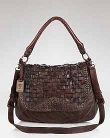 Texture feels rugged-chic with this leather hobo from Frye. Blending rich details with a classic silhouette, this bag makes a wholly eye-catching partner for casual denim and boots. Texture feels rugged-chic with this leather hobo from Frye. Blending rich details with a classic silhouette, this bag makes a wholly eye-catching partner for casual denim and boots.