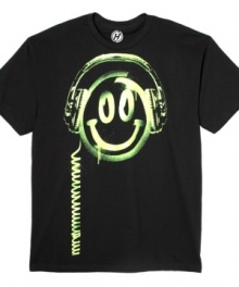 Turn it up and turn on a smile. This T shirt from Hybrid goes perfectly with your headphones. Turn it up and turn on a smile. This T shirt from Hybrid goes perfectly with your headphones.