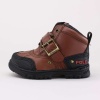 The Boys Tyrek II is an outdoor boot that features a structured leather upper, a reinforced heel and toe, and a sturdy rubber sole.