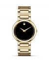 Women's Movado Concerto watch in gold-plated stainless steel.