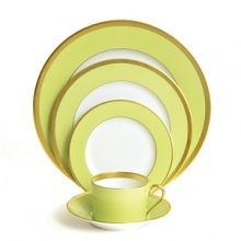 Haviland's Laque de Chine Gold is both timeless and modern, enabling traditional color-matching selections to radical color combinations. Unique pieces' smooth, bold colors are united by a brilliant gold band. Haviland's Laque de Chine Gold is both timeless and modern, enabling traditional color-matching selections to radical color combinations. Unique pieces' smooth, bold colors are united by a brilliant gold band.