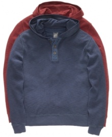Blend the best of both worlds. With henley styling, this Lucky Brand Jeans hoodie is the best of your casual looks. Blend the best of both worlds. With henley styling, this Lucky Brand Jeans hoodie is the best of your casual looks.