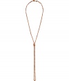 Refined yet on-trend, this chic necklace from cult-favorite Parisian jewelry designer Philippe Audibert brings a stylish accent to any look - Gold-tone chain with small balls and knot detail - Style with a blouse and slim jeans for day and a sleek cocktail dress for evening
