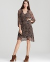 Opt for modern bohemia in this richly printed Ella Moss dress of supple, wispy silk.