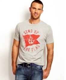 Set sail this summer with great style in this t-shirt from Nautica. Set sail this summer with great style in this t-shirt from Nautica.
