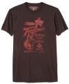Get a new riff on casual style with this cool graphic tee from Lucky Brand Jeans.