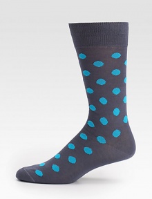 Remarkably soft, in a fine cotton knit finished with a neon polka-dot pattern.Mid-calf height80% cotton/20% polyamideMachine washMade in Italy Remarkably soft, in a fine cotton knit finished with a neon polka-dot pattern.Mid-calf height80% cotton/20% polyamideMachine washMade in Italy