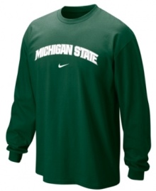 Be a part of the team in this Nike Michigan State Spartans NCAA shirt. Be a part of the team in this Nike Michigan State Spartans NCAA shirt.