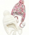 Keep her warm and snug this winter in a sweet fleece-lined hat from So Jenni.