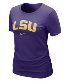 Keep your team pride on display with this NCAA LSU Tigers t-shirt from Nike. Keep your team pride on display with this NCAA LSU Tigers t-shirt from Nike.