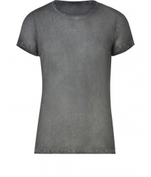 Stylish t-shirt in fine, pure grey cotton - Supremely soft, lightweight material has a well-worn, vintage look - Round neck and short sleeves - Slim, straight cut - An indispensable basic in any wardrobe, easily dressed up or down - Wear solo or layer beneath a blazer or cardigan and pair with jeans, chinos, shorts or linen trousers Stylish t-shirt in fine, pure grey cotton - Supremely soft, lightweight material has a well-worn, vintage look - Round neck and short sleeves - Slim, straight cut - An indispensable basic in any wardrobe, easily dressed up or down - Wear solo or layer beneath a blazer or cardigan and pair with jeans, chinos, shorts or linen trousers