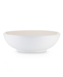 With clean lines in shades of white, the Kealia vegetable bowl dishes out casual fare with modern elegance, plus all the convenience of dishwasher- and microwave-safe stoneware. From Noritake's collection of white dinnerware. With clean lines in shades of white, the Kealia vegetable bowl dishes out casual fare with modern elegance, plus all the convenience of dishwasher- and microwave-safe stoneware. From Noritake's collection of white dinnerware.