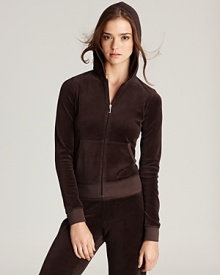 Juicy Couture's signature velour hoodie is perfect for lounging on the weekends.