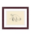 A simple sketch but with all the irresistible charm of man's best friend, this framed art print from Lauren Ralph Lauren appeals to any animal lover. Framed in handsome cherry-colored wood for timeless polish.