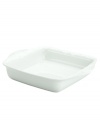 An elegant white-on-white pattern, embossed vine motif and interior glaze adorn this square baker from Lenox dinnerware. The dishes from the Opal Innocence Carved collection get your table set for refined dining every day. Qualifies for Rebate