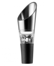 Even the weeknight table wine will benefit from Menu's easy-to-use and drip-free Premier decanting pourer. It filters and oxygenates right from the bottle, eliminating the need for separate decanters and other filters. Even the weeknight table wine will benefit from Menu's easy-to-use and drip-free Premier decanting pourer. It filters and oxygenates right from the bottle, eliminating the need for separate decanters and other filters.