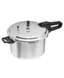 Cook faster without sacrificing flavor. The IMUSA pressure cooker helps reduce cooking time by 70% while maintaining the valuable nutrients and vitamins in your food. It's the perfect solution for busy kitchens -- quick, healthy, quality meals. Cook faster without sacrificing flavor. The IMUSA pressure cooker helps reduce cooking time by 70% while maintaining the valuable nutrients and vitamins in your food. It's the perfect solution for busy kitchens -- quick, healthy, quality meals.