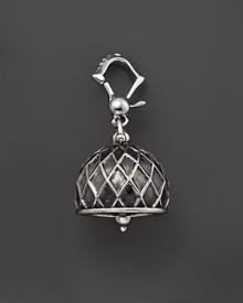 Inspired by Zen philosophy, this intricately detailed, blackened and polished sterling silver meditation bell from Paul Morelli jingles softly. Inspired by Zen philosophy, this intricately detailed, blackened and polished sterling silver meditation bell from Paul Morelli jingles softly.
