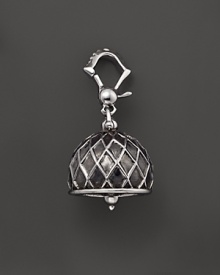 Inspired by Zen philosophy, this intricately detailed, blackened and polished sterling silver meditation bell from Paul Morelli jingles softly.