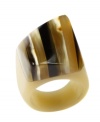 It's only natural. Cocktail rings are generally glitzy and glam, but RACHEL Rachel Roy takes a more subtle, organic approach with this natural horn version. With its distinctive markings and neutral palette, it's an effortless choice for incorporating into your wardrobe. Size 7.