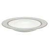 At once formal and festive, the Pearl Beads rim soup bowl sets a celebratory tone in fine bone china wrapped in bands of shimmering platinum. Swirling white dots adds a sense of playfulness to an elegant Lenox dinnerware collection. Qualifies for Rebate