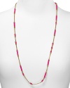 Chic colored enamel breaks up this long and lovely gold-tone chain necklace from kate spade new york. Wear it as a single strand or layered among others for a effortless, self-styled look.