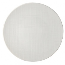 An ideal service for contemporary interiors, the simplicity of the finish resembles the weave of a natural fabric. The basis for Everyday Elegance, this versatile porcelain service offers the ability to go from day to evening with the substitution of a mug to tea cup/saucer and coupe soup to rim soup. An ideal service for contemporary interiors, the simplicity of the finish resembles the weave of a natural fabric. The basis for Everyday Elegance, this versatile porcelain service offers the ability to go from day to evening with the substitution of a mug to tea cup/saucer and coupe soup to rim soup.