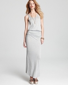 Scrunch up the ruched waist on this Soft Joie maxi dress to create the perfect blouson bodice for effortless summer style. Scrunch up the ruched waist on this Soft Joie maxi dress to create the perfect blouson bodice for effortless summer style.
