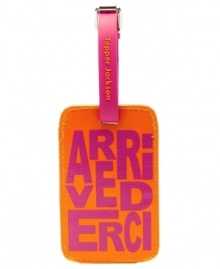 Grab & go. Cut the guesswork out of finding your bag at baggage claim. Crafted from sturdy, durable coated canvas, this stylish & chic luggage tag adds some pop to your bag and also includes an address insert, so your contact info is always close at hand. Grab & go. Cut the guesswork out of finding your bag at baggage claim. Crafted from sturdy, durable coated canvas, this stylish & chic luggage tag adds some pop to your bag and also includes an address insert, so your contact info is always close at hand.