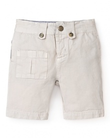 Pearls & Popcorn Infant Boys' Cargo Pocket Shorts - Sizes 12-36 Months Pearls & Popcorn Infant Boys' Cargo Pocket Shorts - Sizes 12-36 Months