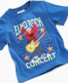 Are you ready to rock? Elmo is and he will be too in this brightly colored tee shirt from Nannette.