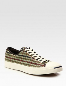 An appealing check pattern adorns this casual classic, rendered in smooth cotton canvas with a durable rubber sole.Cotton canvas upperPadded insoleRubber soleImported An appealing check pattern adorns this casual classic, rendered in smooth cotton canvas with a durable rubber sole.Cotton canvas upperPadded insoleRubber soleImported