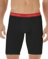 Stay cool and comfortable your whole ride long with the extra-long coverage of this Calvin Klein underwear.