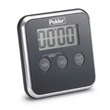 100-minute countdown/count-up with 60-second alarm. Memory function instantly recalls last setting. Includes magnet for vertical mounting and tabletop stand. Batteries included. 100-minute countdown/count-up with 60-second alarm. Memory function instantly recalls last setting. Includes magnet for vertical mounting and tabletop stand. Batteries included.
