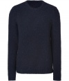 Finish your look on a timeless-modern note with Rag & Bones ultra chic flecked wool pullover - Crew neckline, long sleeves, ribbed trim - Contemporary slim fit - Wear with tees and jeans, or over button-downs and slim cut trousers