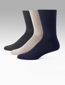 EXCLUSIVELY OURS. Flat-knit casual style made of the finest quality Egyptian cotton. Mid-calf length Hand-linked toe Cotton/Lycra; machine wash Made in Italy EXCLUSIVELY OURS. Flat-knit casual style made of the finest quality Egyptian cotton. Mid-calf length Hand-linked toe Cotton/Lycra; machine wash Made in Italy