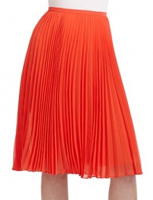 THE LOOKThin banded waistPleated silhouetteSide zip closureTHE FITAbout 27 longTHE MATERIALPolyesterFully linedCARE & ORIGINDry cleanImportedModel shown is 5'10 (177cm) wearing US size 4. 