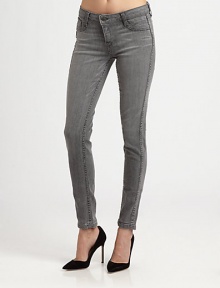 Body-skimming stretch denim with a low rise reverses to a contrast shade for versatile appeal. THE FITLegging-like fitRise, about 6Inseam, about 29THE DETAILSZip flyMock front pocketsBack patch pockets95% cotton/3% spandex/2% elasterellHand washMade in USAModel shown is 5'10½ (179cm) wearing US size 4. Body-skimming stretch denim with a low rise reverses to a contrast shade for versatile appeal. THE FITLegging-like fitRise, about 6Inseam, about 29THE DETAILSZip flyMock front pocketsBack patch pockets95% cotton/3% spandex/2% elasterellHand washMade in USAModel shown is 5'10½ (179cm) wearing US size 4.