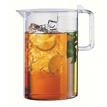 This incredibly handy jug brews and serves iced tea in one container. Just place the tea leaves in the removable filter, fill halfway with water, steep the tea to your preference, remove the filter and fill the pitcher with fresh, cool water. Get creative - make any infused drink you can imagine, from fruit-filled sangria to sparkling orange juice with fresh mint. This incredibly handy jug brews and serves iced tea in one container. Just place the tea leaves in the removable filter, fill halfway with water, steep the tea to your preference, remove the filter and fill the pitcher with fresh, cool water. Get creative - make any infused drink you can imagine, from fruit-filled sangria to sparkling orange juice with fresh mint.