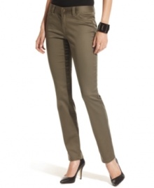 Get the look of the season with colored denim skinnies! INC's curvy-fit jeans feature the fabulous, shape-conscious silhouette you love. Get the look of the season with colored denim skinnies! INC's curvy-fit jeans feature the fabulous, shape-conscious silhouette you love.
