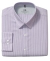 In a classic stripe, this Geoffrey Beene dress shirt is a must-have addition to your work-week rotation.