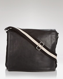 This luxe leather messenger bag puts everyone on notice. Crafted in tremendously soft and supple leather, with well-designed organization pockets, it's perfect for day trips and suitable in business environments as well as outside the office. This luxe leather messenger bag puts everyone on notice. Crafted in tremendously soft and supple leather, with well-designed organization pockets, it's perfect for day trips and suitable in business environments as well as outside the office.