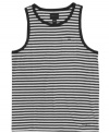 Get noticed through the surf in this stylishly striped tank from O'Neill.