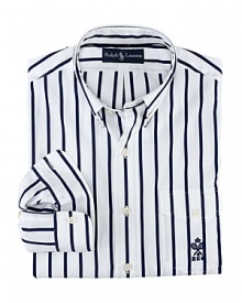 Polo Ralph Lauren Stripe Oxford Bleecker Sport Shirt - Slim Fit Polo Ralph Lauren Stripe Oxford Bleecker Sport Shirt - Slim Fit