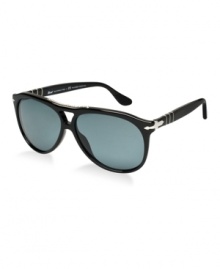 Designed and crafted in Italy, Persol - from the Italian per il sole meaning for the sun - is a favorite among tastemakers and celebrities for its impeccable fit and incredible clarity. The brand's patented Meflecto temples offer a secure fit, while crystal-tempered sunglass lenses provide protection with distortion-free vision. With a brand character that can best be described as classy, exclusive, stylish, and unique, Persol continues to go beyond trends. Designed and crafted in Italy, Persol - from the Italian per il sole meaning for the sun - is a favorite among tastemakers and celebrities for its impeccable fit and incredible clarity. The brand's patented Meflecto temples offer a secure fit, while crystal-tempered sunglass lenses provide protection with distortion-free vision. With a brand character that can best be described as classy, exclusive, stylish, and unique, Persol continues to go beyond trends.