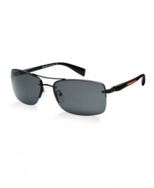 The high-performance distinctive Red Stripe logo of Prada Linea Rossa is a lifestyle sunwear collection created for the fashion-forward consumer. For those who wear sunglasses for competitive and noncompetitive sports and leisure, Prada Linea Rossa unites both active and leisure lifestyles in an eyewear collection, while holding fast to the unmistakable Prada style. The high-performance distinctive Red Stripe logo of Prada Linea Rossa is a lifestyle sunwear collection created for the fashion-forward consumer. For those who wear sunglasses for competitive and noncompetitive sports and leisure, Prada Linea Rossa unites both active and leisure lifestyles in an eyewear collection, while holding fast to the unmistakable Prada style.