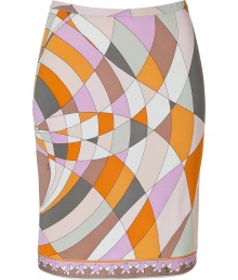 With a modern take on the classic Pucci print, this sexy-yet-chic pencil skirt will elevate your workweek attire - Classic pencil silhouette, pull-on style, all-over geometric print - Wear with a tie-neck blouse, a bold shoulder blazer, and platform pumps With a modern take on the classic Pucci print, this sexy-yet-chic pencil skirt will elevate your workweek attire - Classic pencil silhouette, pull-on style, all-over geometric print - Wear with a tie-neck blouse, a bold shoulder blazer, and platform pumps