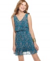 Geometric print plus a ruffled hem equal the perfect day dress equation, from Be Bop!