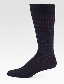 A subtle print pattern adorns this wardrobe staple knitted from a superior cotton-blend for extended wear and comfort.Mid-calf heightCotton/nylon/rayon/rubberMachine washImported A subtle print pattern adorns this wardrobe staple knitted from a superior cotton-blend for extended wear and comfort.Mid-calf heightCotton/nylon/rayon/rubberMachine washImported