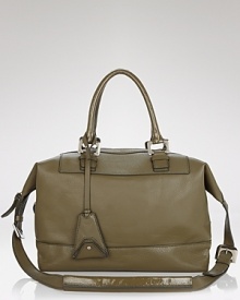 Practicality has it's day with this leather satchel from DIANE von FURSTENBERG. Crafted from leather and sized for all your fashion girl essentials, it's all in a day's work. Practicality has it's day with this leather satchel from DIANE von FURSTENBERG. Crafted from leather and sized for all your fashion girl essentials, it's all in a day's work.